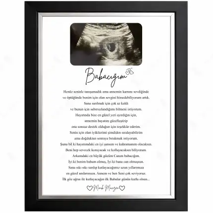 Babacığım Babalar Günü Anı Çerçevesi