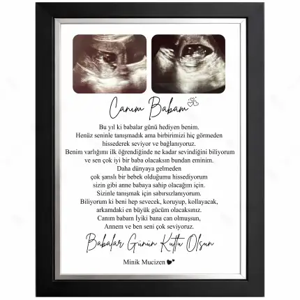 Canım Babacığım Babalar Günü Çerçeve